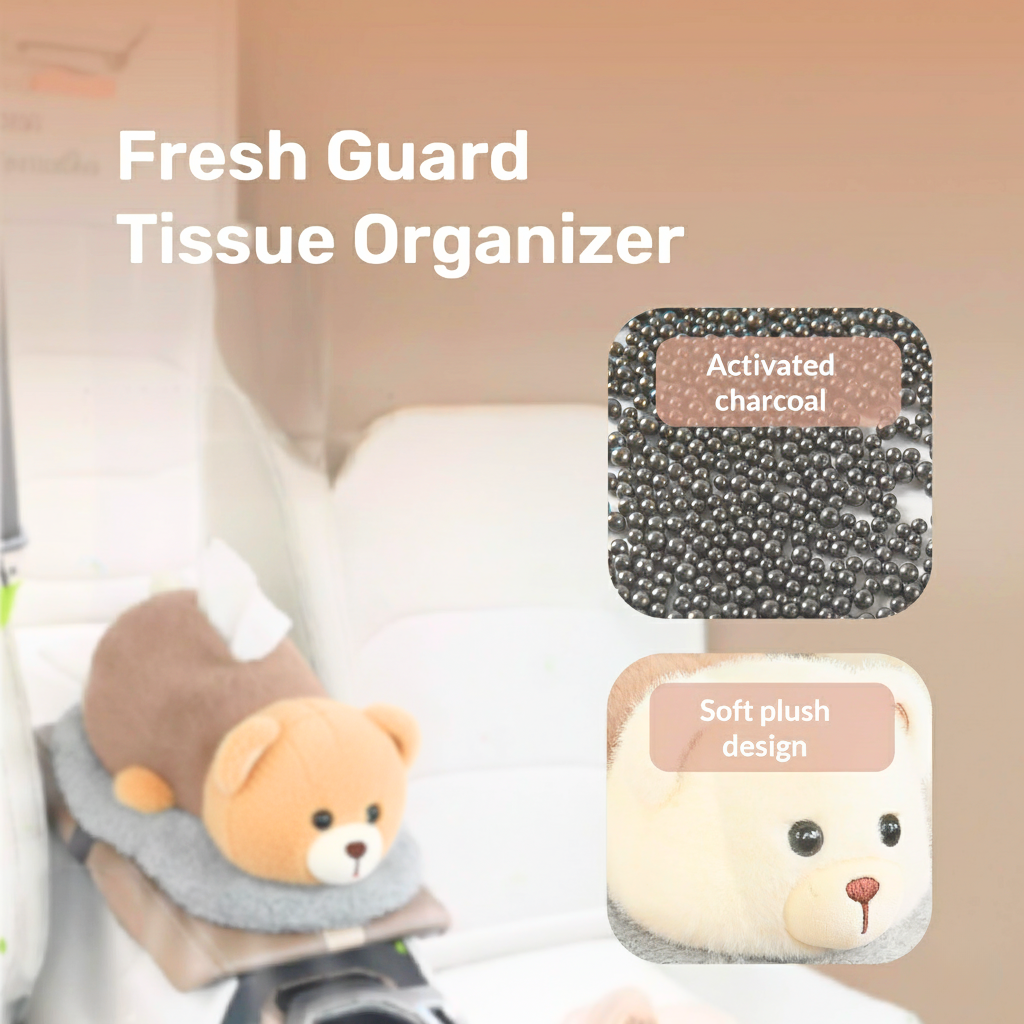 Homero Fresh Guard Odor-Free Soft Plush Tissue Organizer