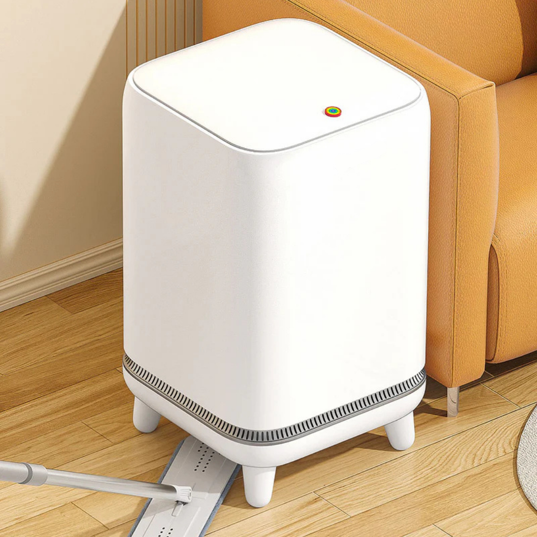 HOMERO Automatic Adsorption Slim Design Airtight Lid Dustbin with Leg 15L