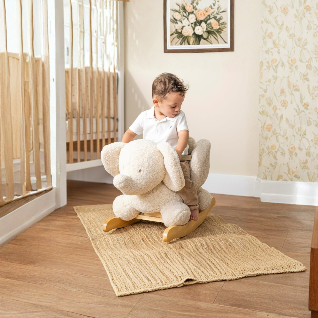 HOMERO Soft Rocking Elephant Teddy Plush Gentle Swing Toy
