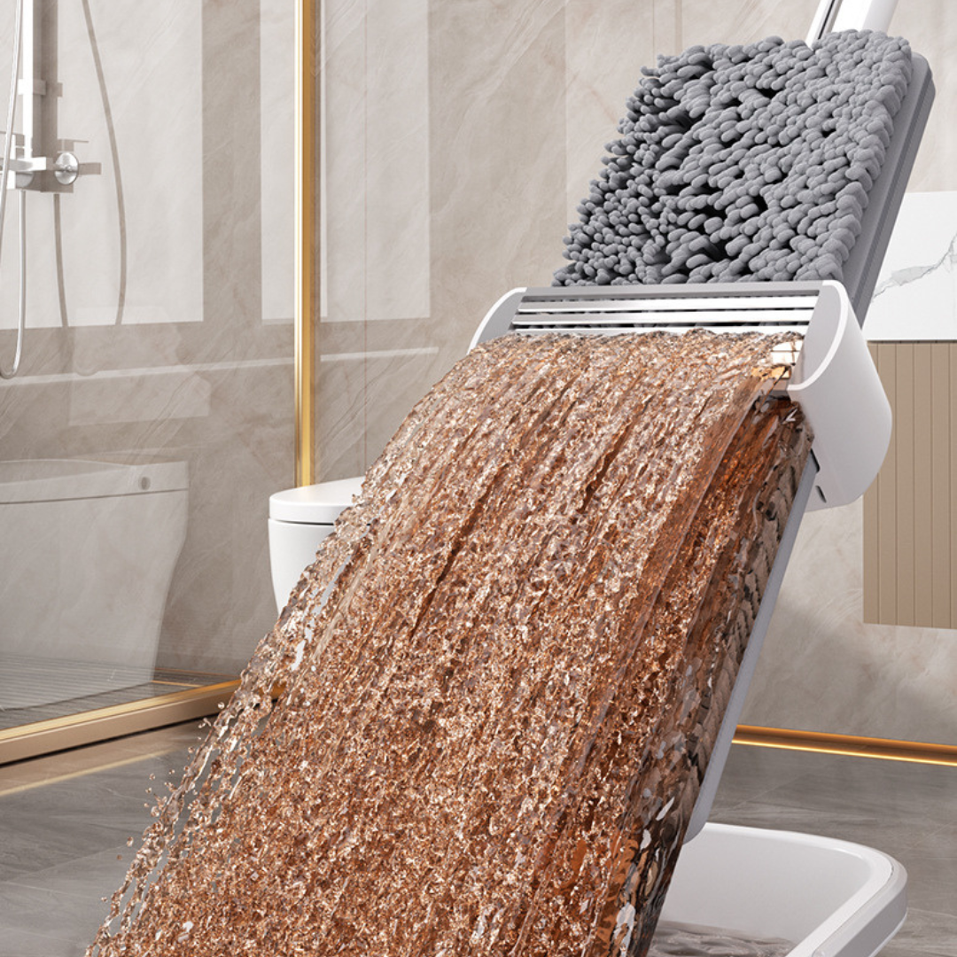 360° Flexible Hands-Free Scraping Flat Mop