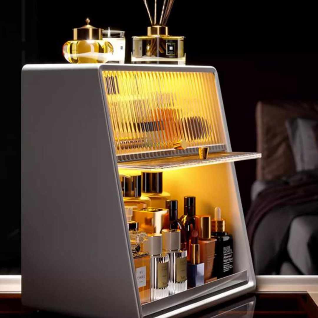 Multi-Purpose Smart Dustproof Storage Cabinet with Lighting