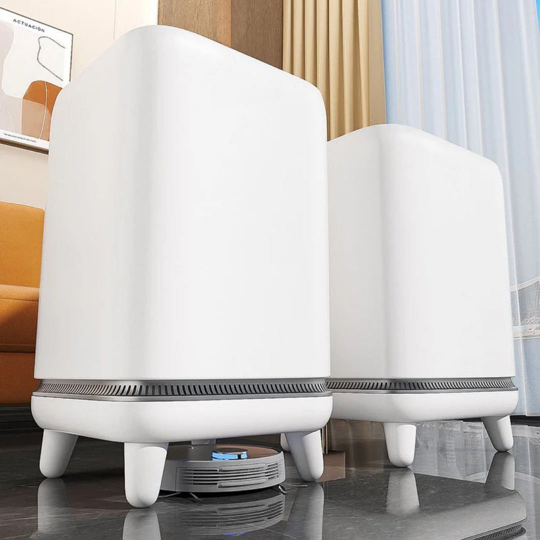 HOMERO Automatic Adsorption Slim Design Airtight Lid Dustbin with Leg 15L