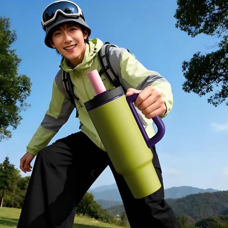 Homero Premium Trendy One-Touch Opening Vacuum Insulated Cup - 1100mL