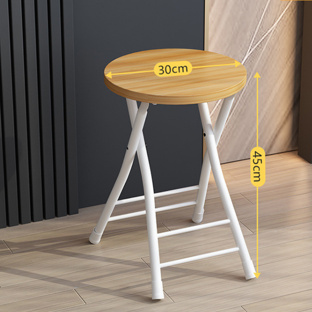 Homero Portable Design Heavy Duty Round Folding Stool Chair