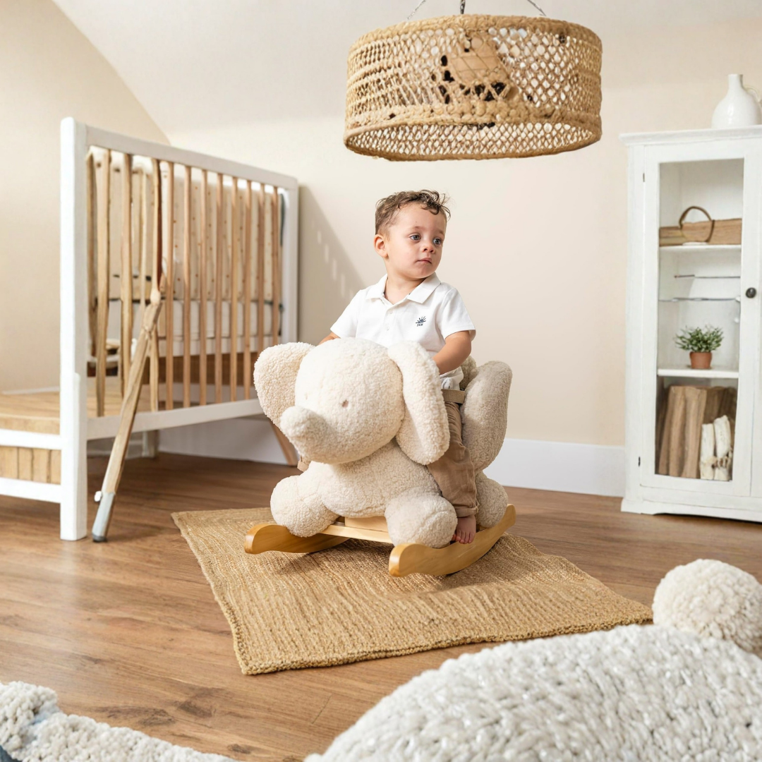HOMERO Soft Rocking Elephant Teddy Plush Gentle Swing Toy