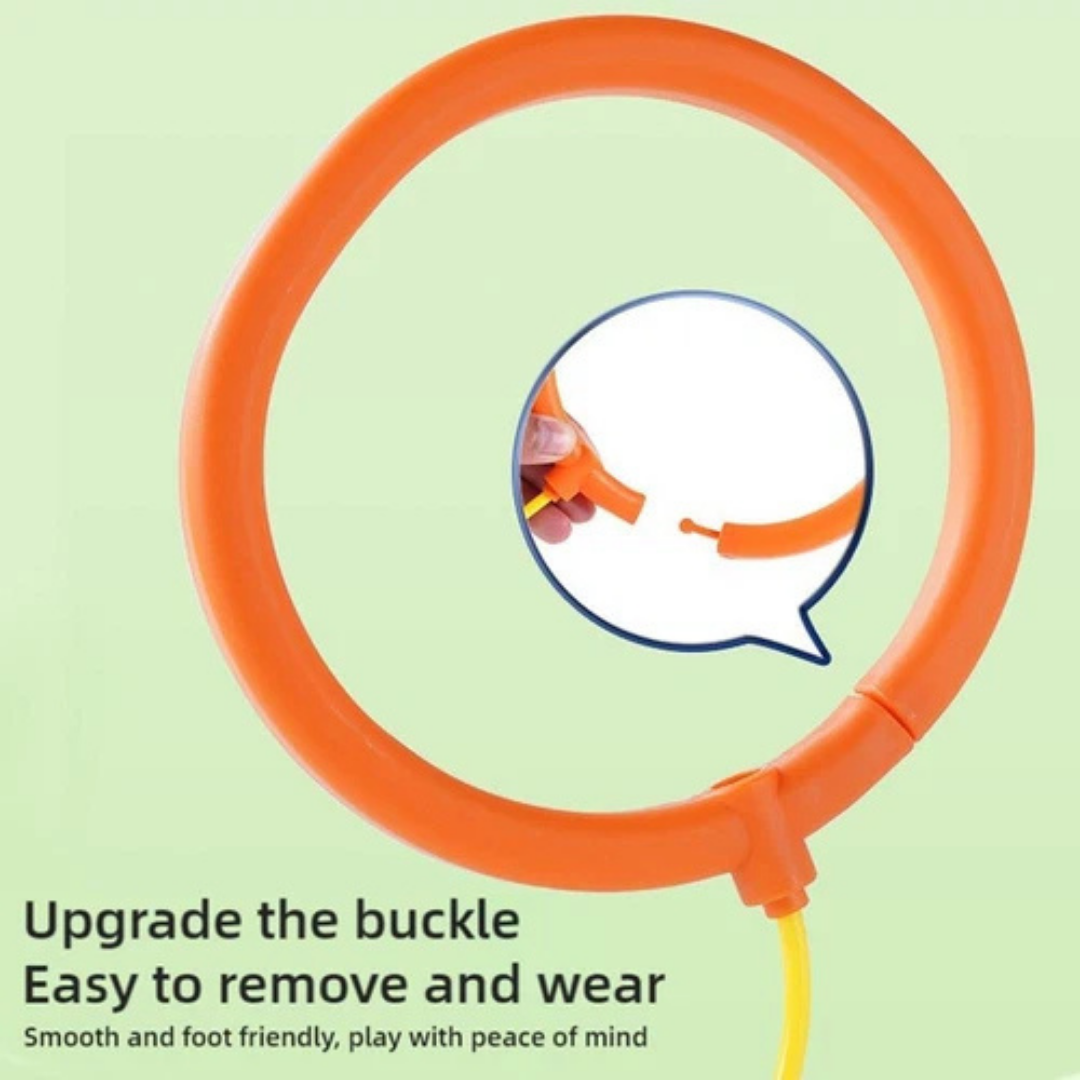 Homero Flashing Ankle Skip Ball Spin Jumper Kids Fitness Toy