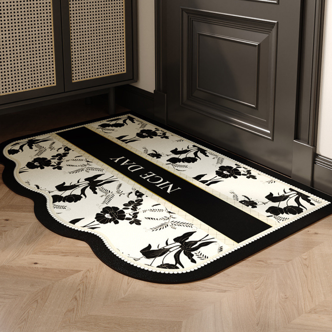 Luxury Anti-Slip Floor Mat with High Elastic Fabric