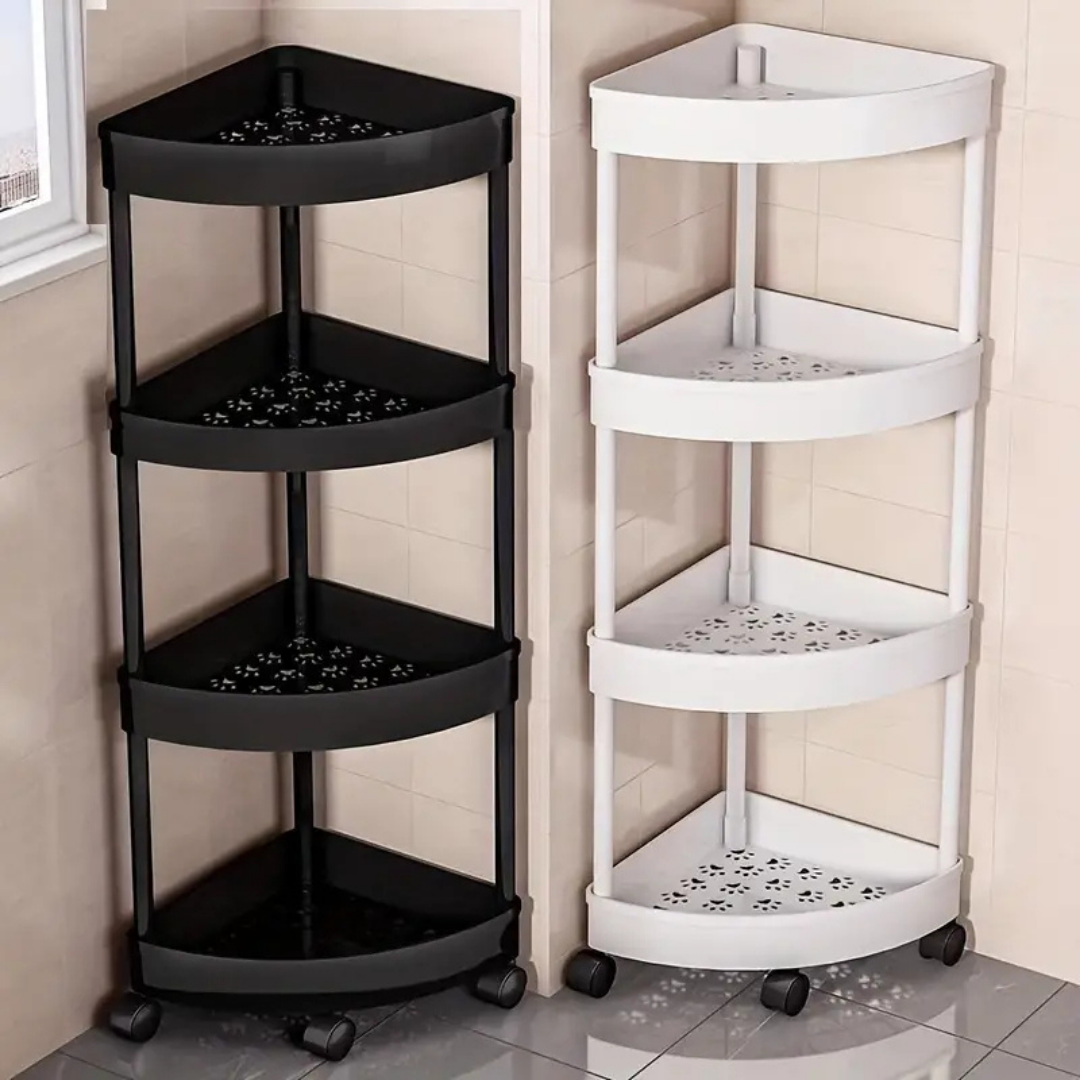 HOMERO Modern Multi-Layer Movable Corner Storage Shelf
