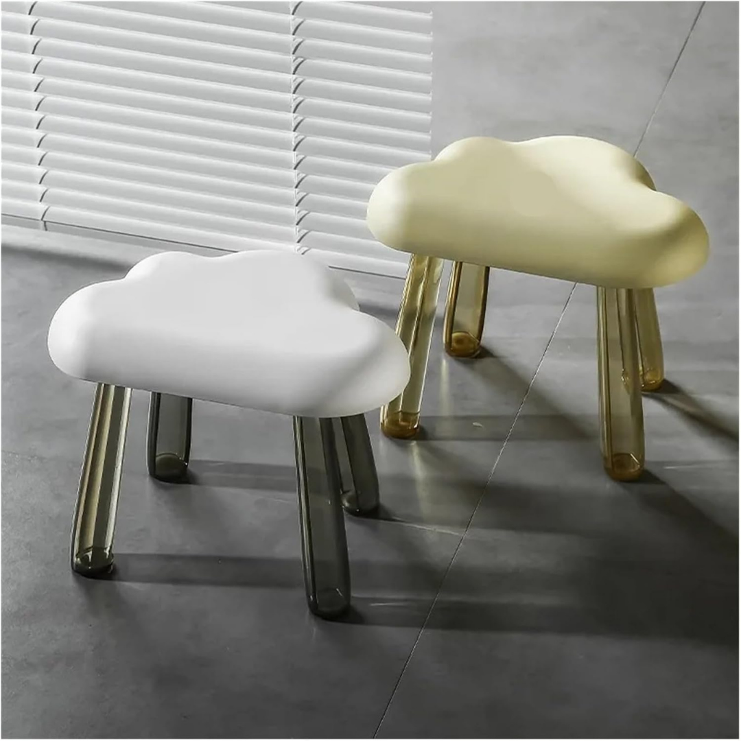 Homero Kids Cloud Shape Lightweight Transparent Leg Design Stool
