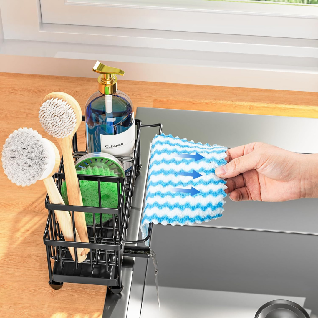 HOMERO Multi-Purpose Use Stainless Steel Rotatable Spout Organizer