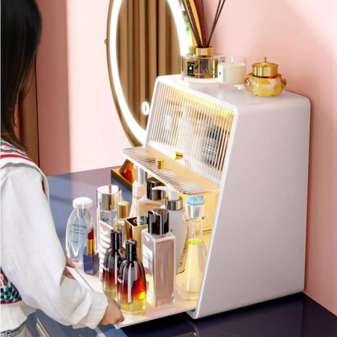 Multi-Purpose Smart Dustproof Storage Cabinet with Lighting