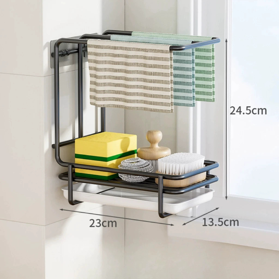 Homero Carbon Steel Kitchen Draining Rack Organizer