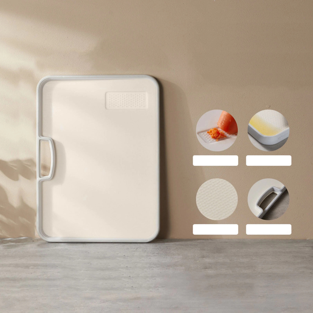 Homero Premium Double Sided Cutting Board with Grinding Zone