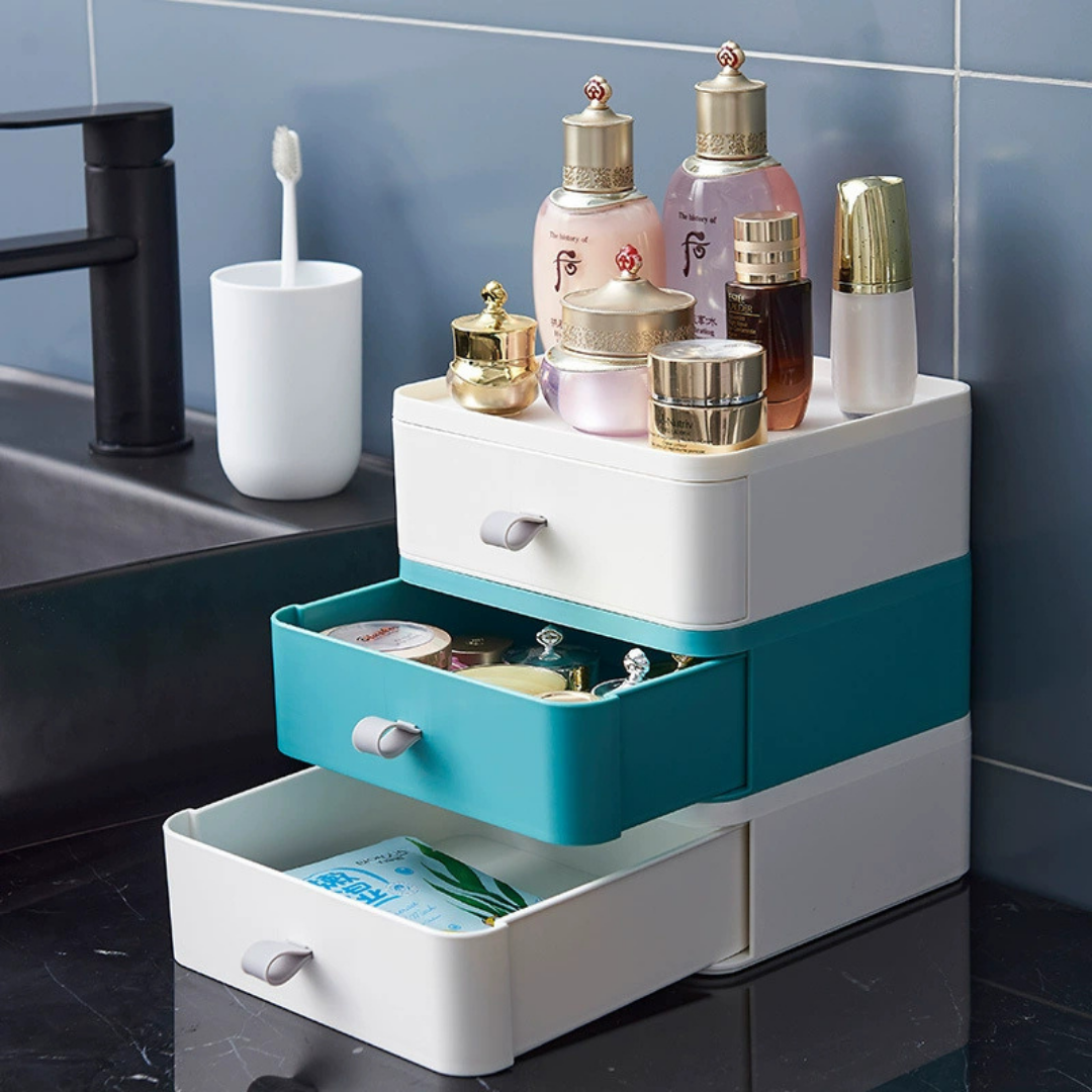 HOMERO Multipurpose Stackable Drawer Storage Organizer Box