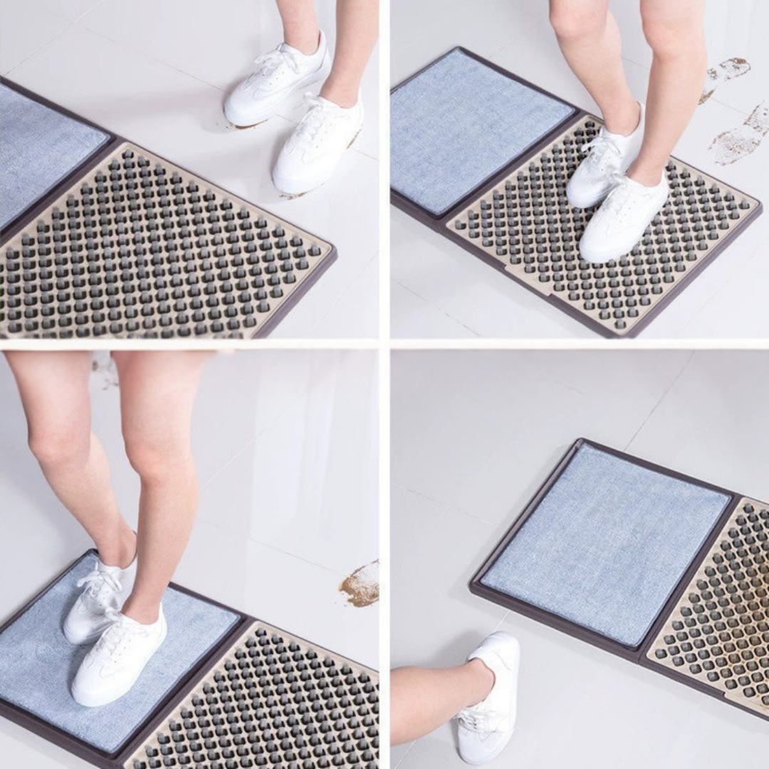 Homero 3D Sole Triple Action Sanitizing Design Cleaning Mat