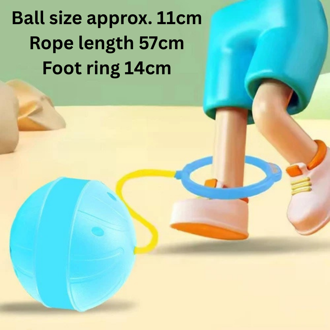 Homero Flashing Ankle Skip Ball Spin Jumper Kids Fitness Toy