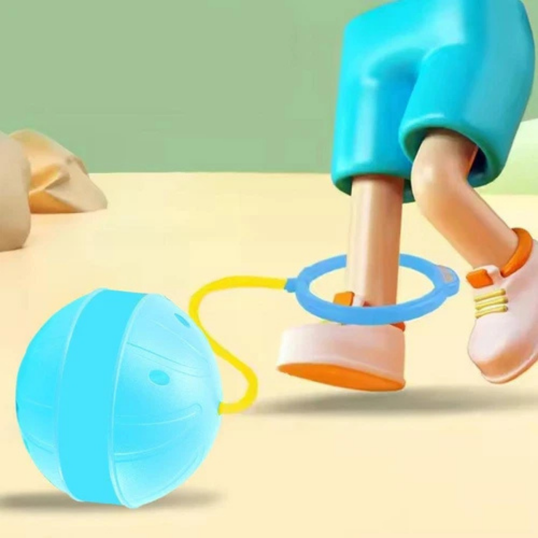 Homero Flashing Ankle Skip Ball Spin Jumper Kids Fitness Toy