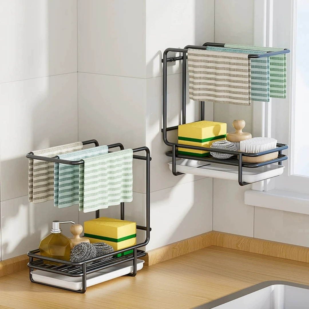 Homero Carbon Steel Kitchen Draining Rack Organizer