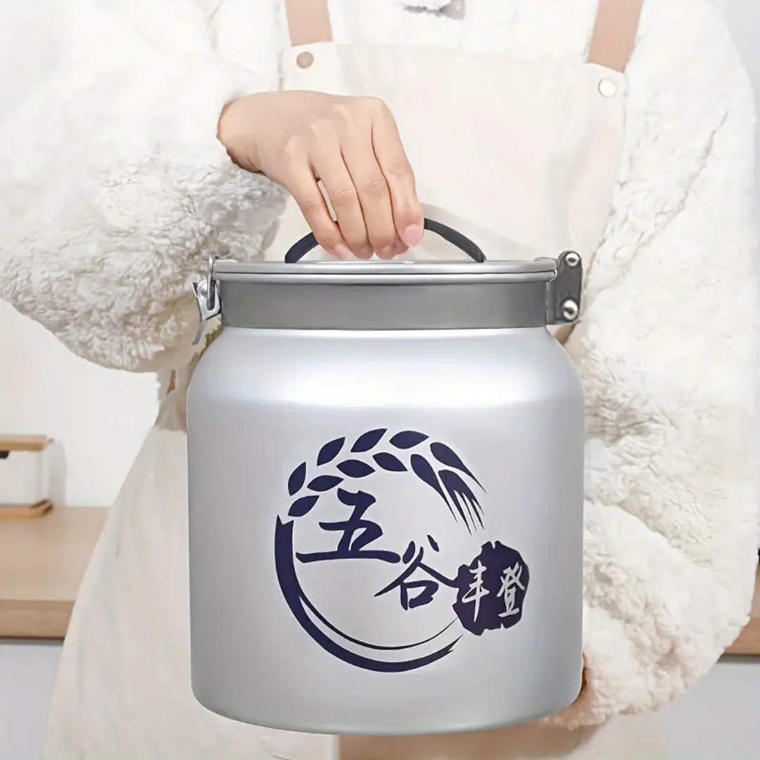 HOMERO Premium Airtight Grain Storage Barrel Double Seal Design