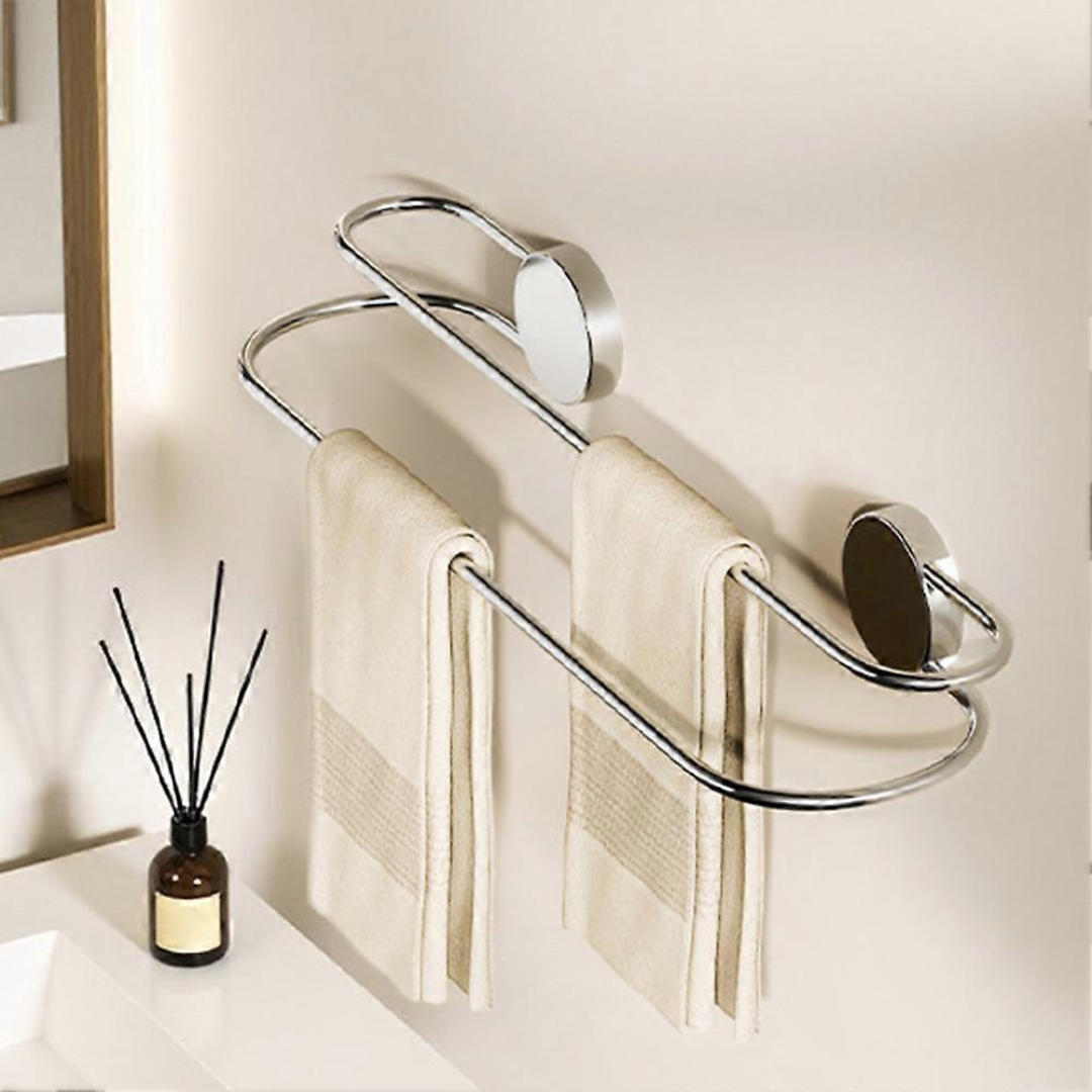 Multi-Purpose Wall Mount Stainless Steel Double Bar Towel Holder