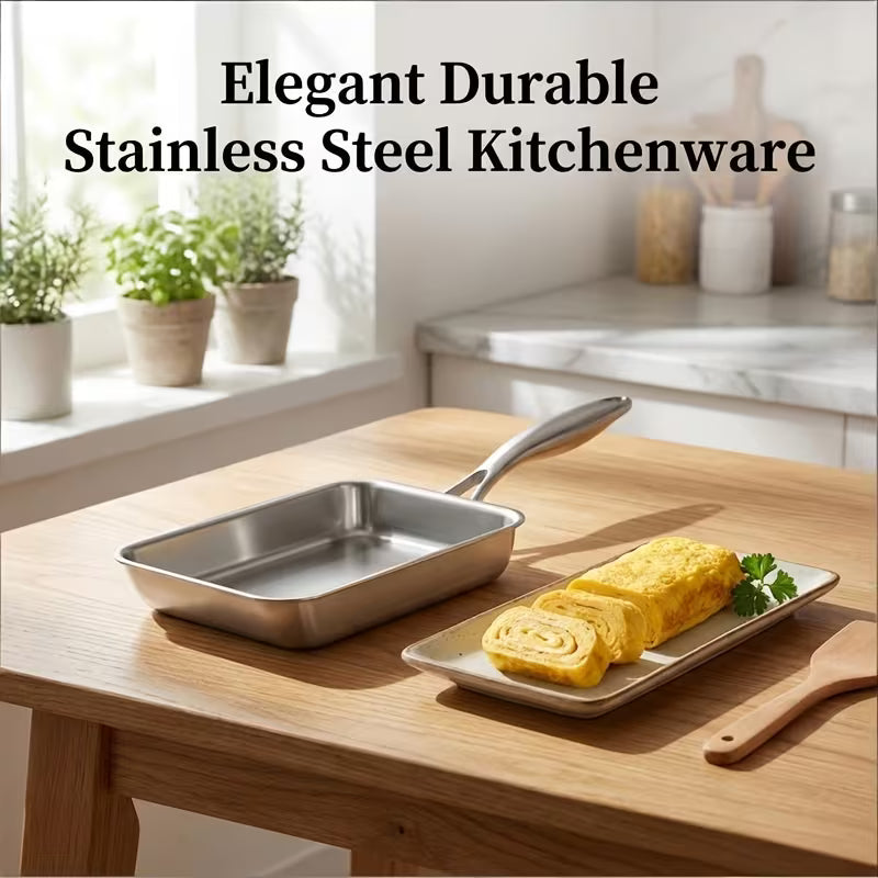 316 Steel Square Tamagoyaki Cooking Pan
