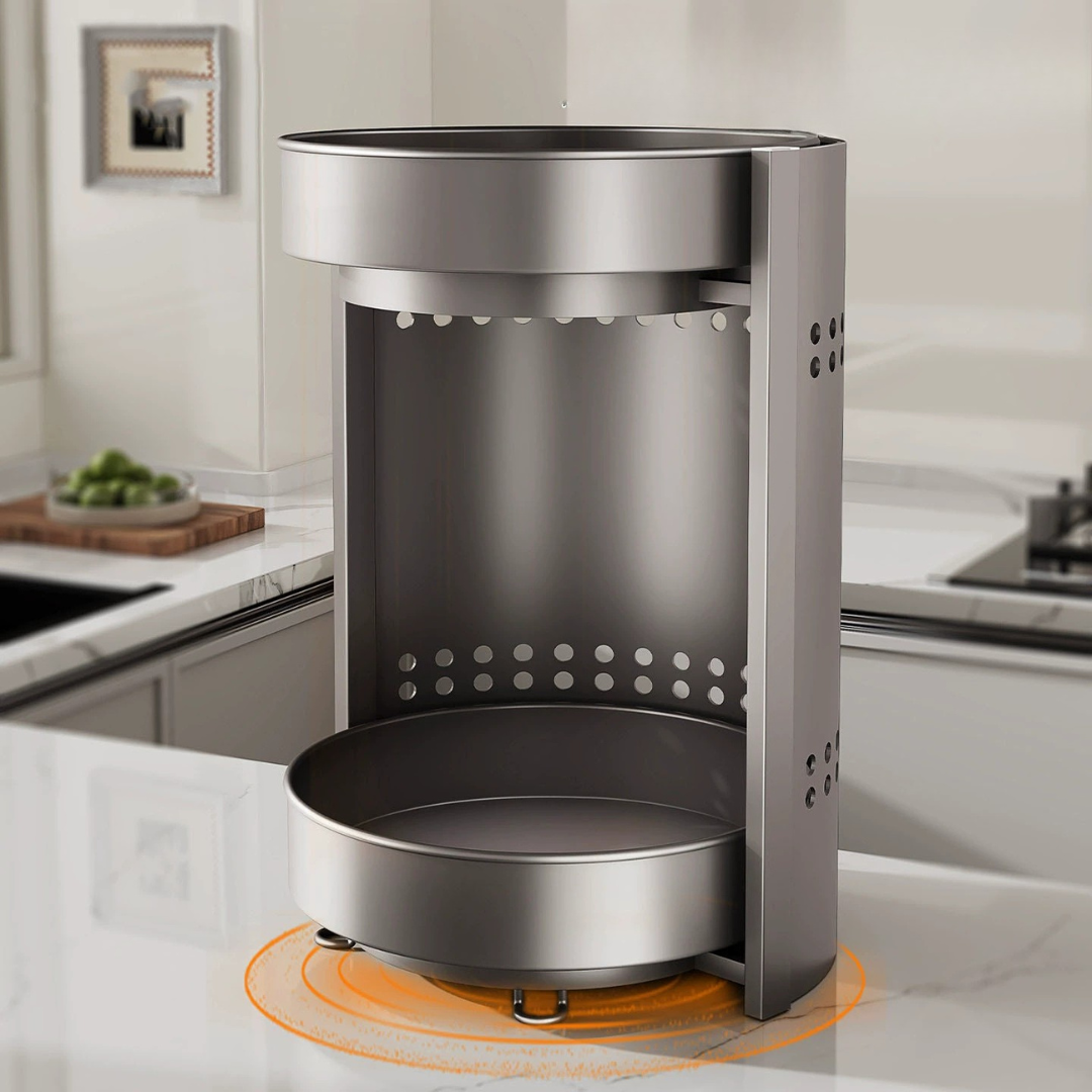 Multi-Use 360 Degree Rotating Carbon Steel Spice Rack
