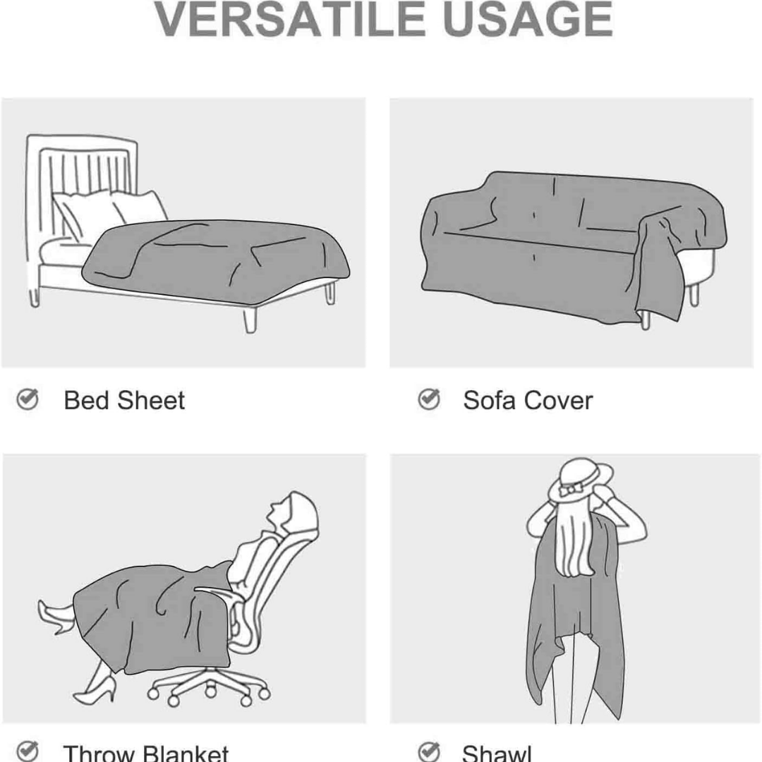 Premium Soft Chenille Fabric Flower Pattern Sofa Cover