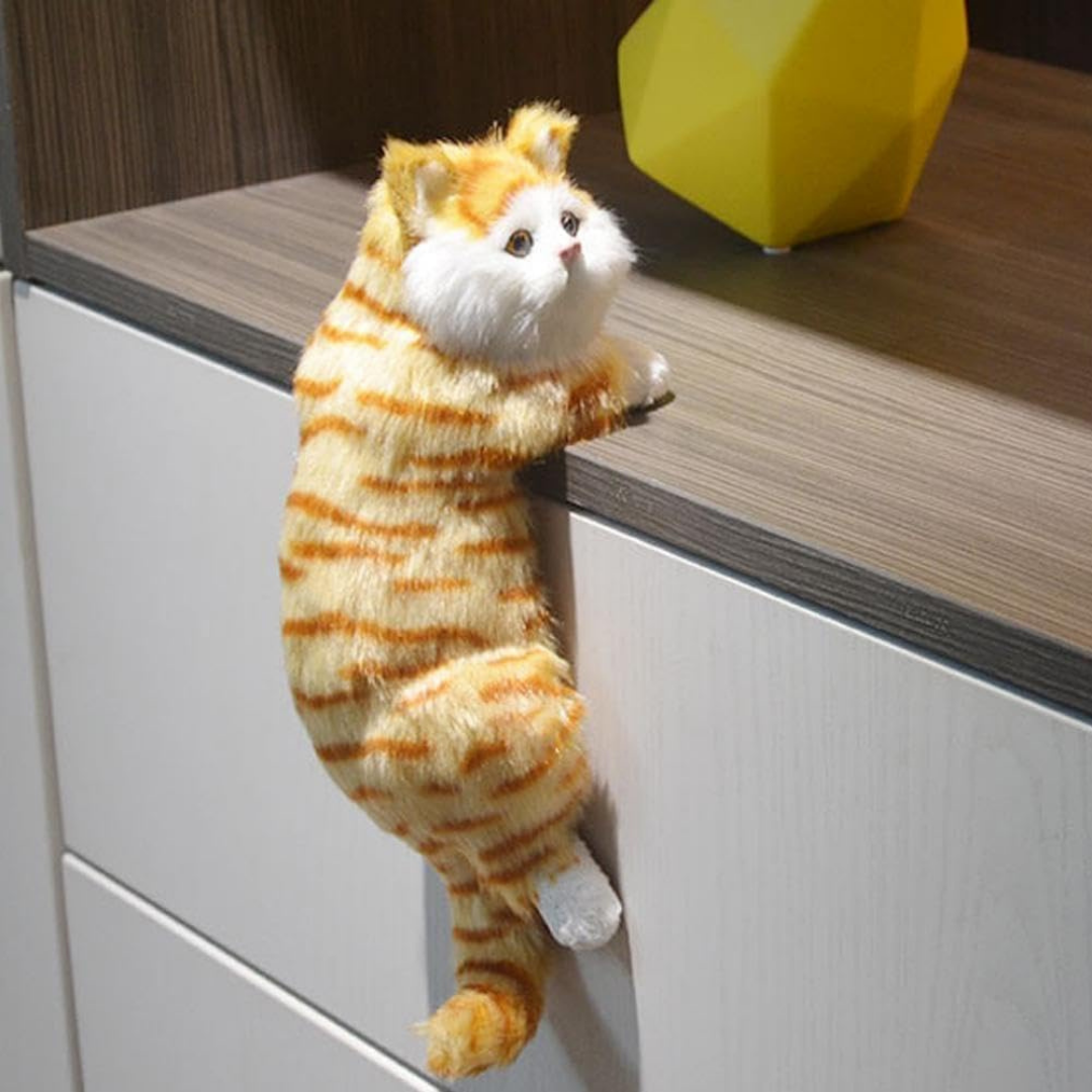 Homero Realistic Design Simulation Plush Hanging Cat