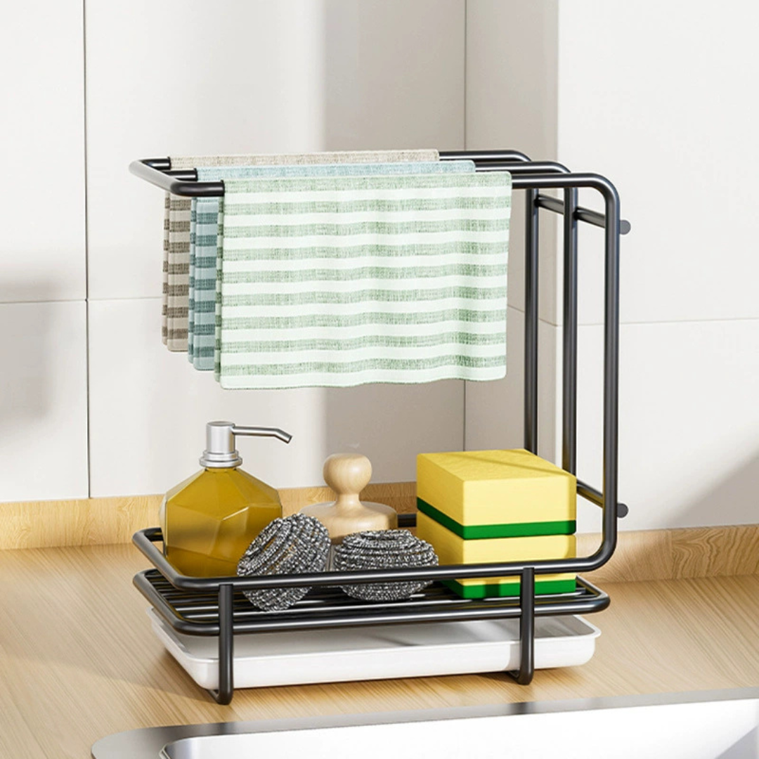 Homero Carbon Steel Kitchen Draining Rack Organizer