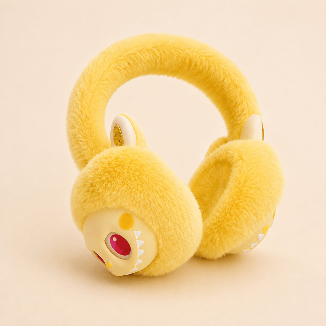Cute Cartoon Labubu Soft Plush Earmuffs