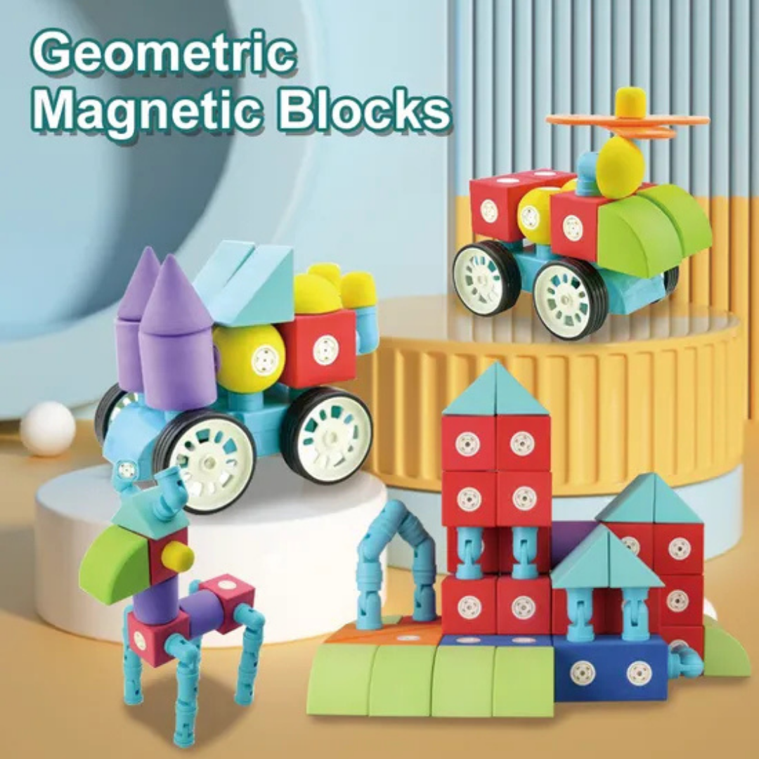 HOMERO Creative EVA Foam Educational Magnetic Building Blocks Set