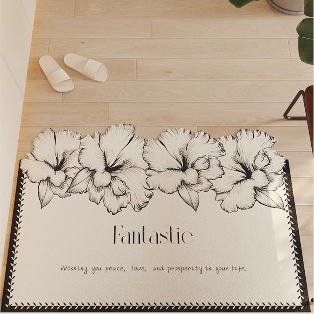 Luxury Anti-Slip Floor Mat with High Elastic Fabric