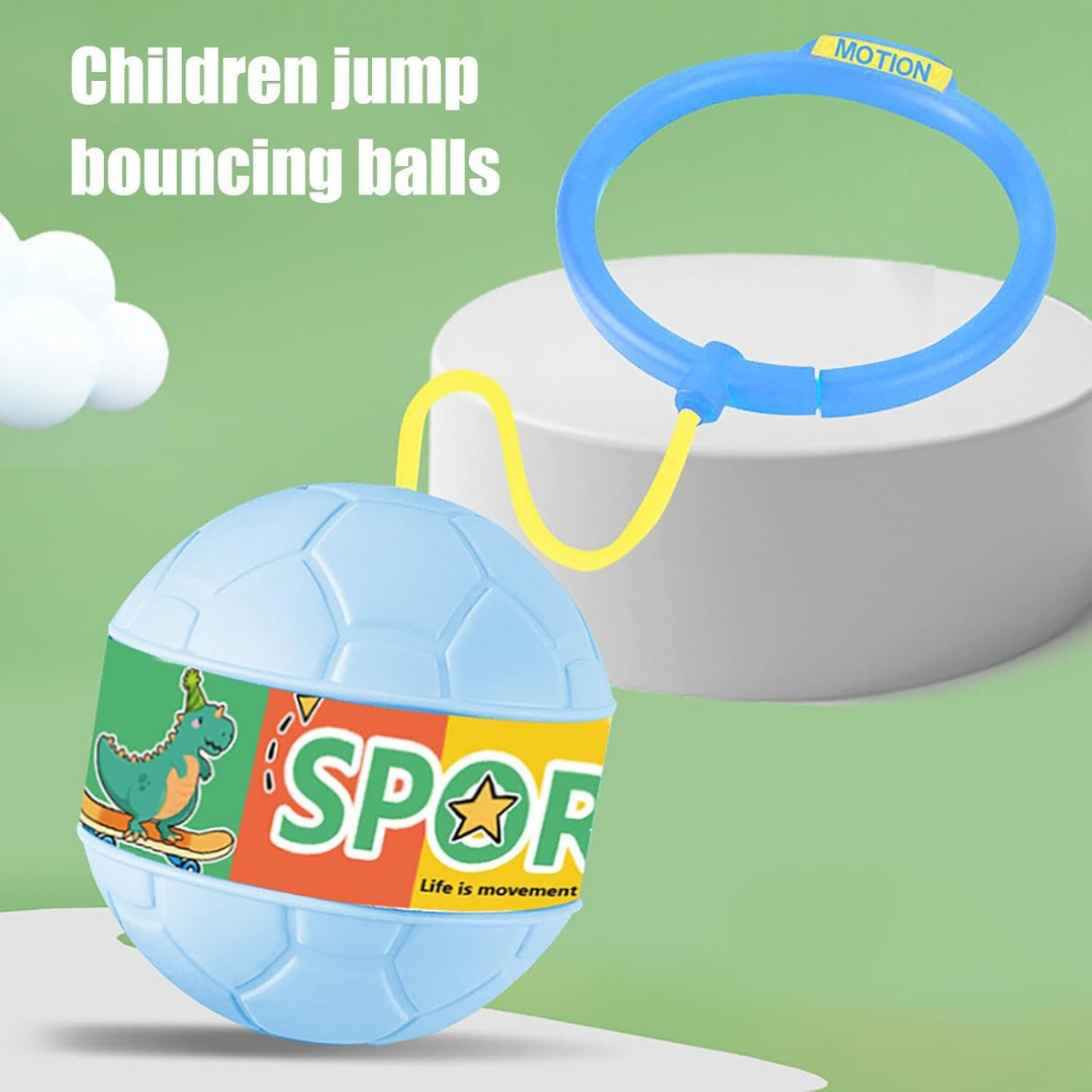 Homero Flashing Ankle Skip Ball Spin Jumper Kids Fitness Toy