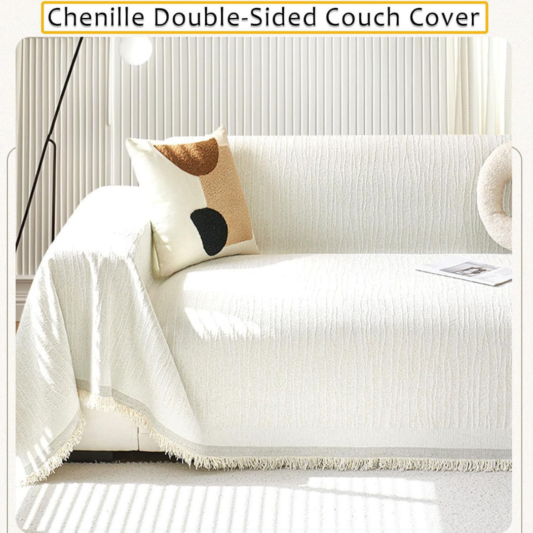 Luxury Reversible Soft Touch Chenille Sofa Throw Cover