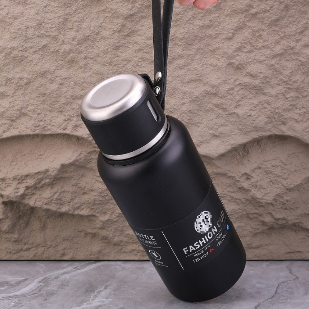 Homero Premium Stainless Steel Thermo Vacuum Flask Bottle 800ML Insulated Cup (Black)