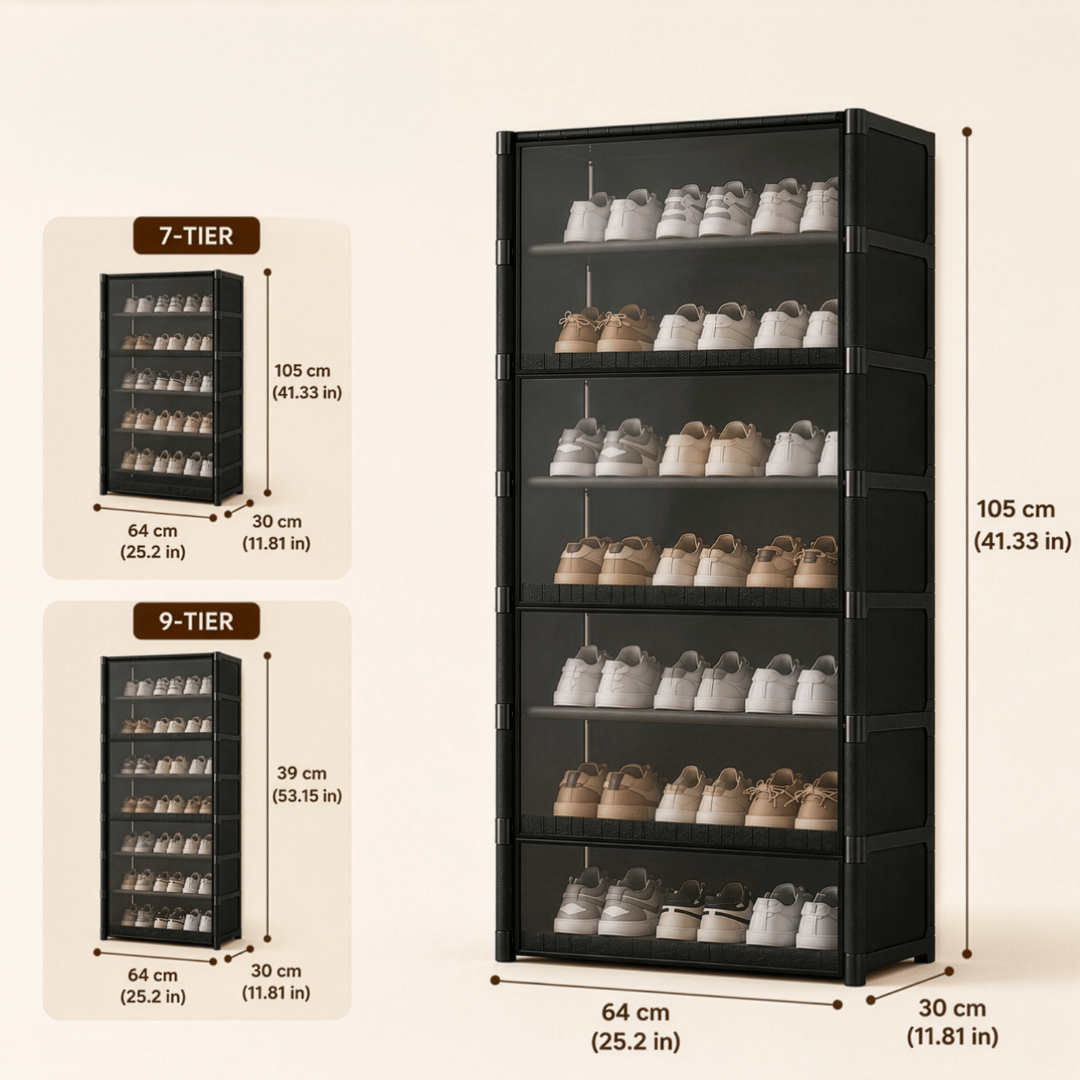 Multipurpose Dustproof Transparent Shoe Cabinet Organizer