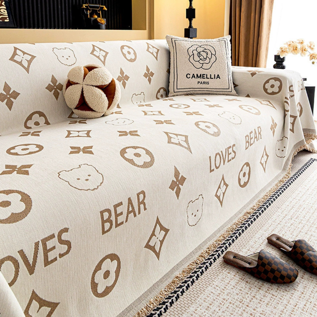 Royal Living Room Elegance Premium Chenille Sofa Cover