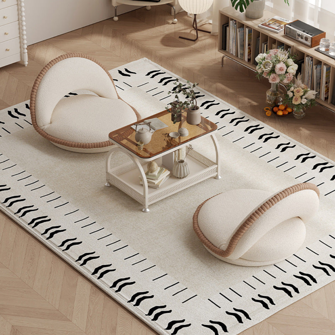 HOMERO Adjustable Velvet Floor Chair with Comfortable Ergonomic Backrest