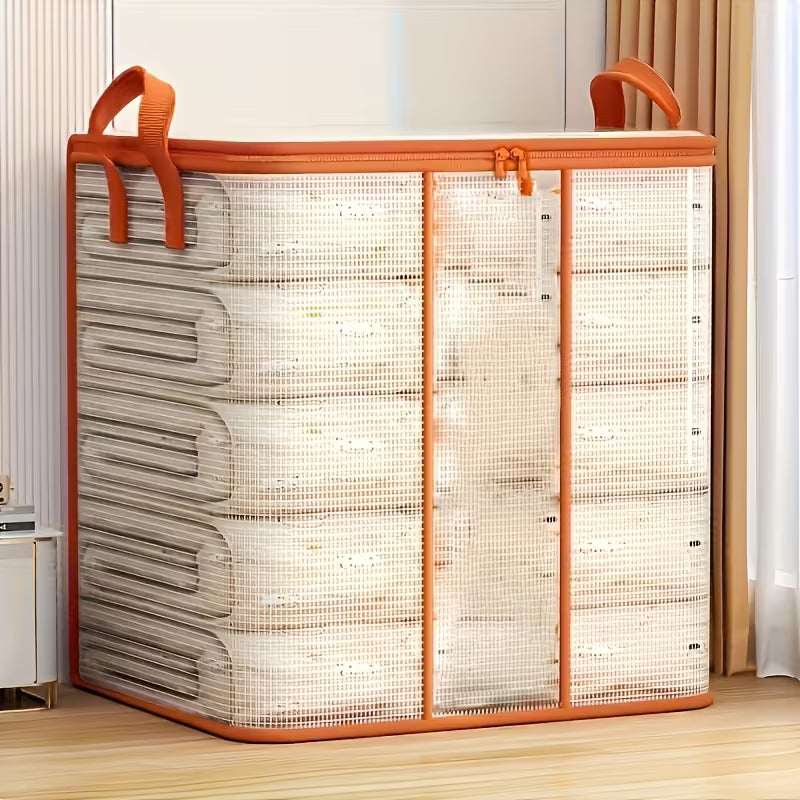 Multi-Use Transparent PVC Storage Bag with Zipper