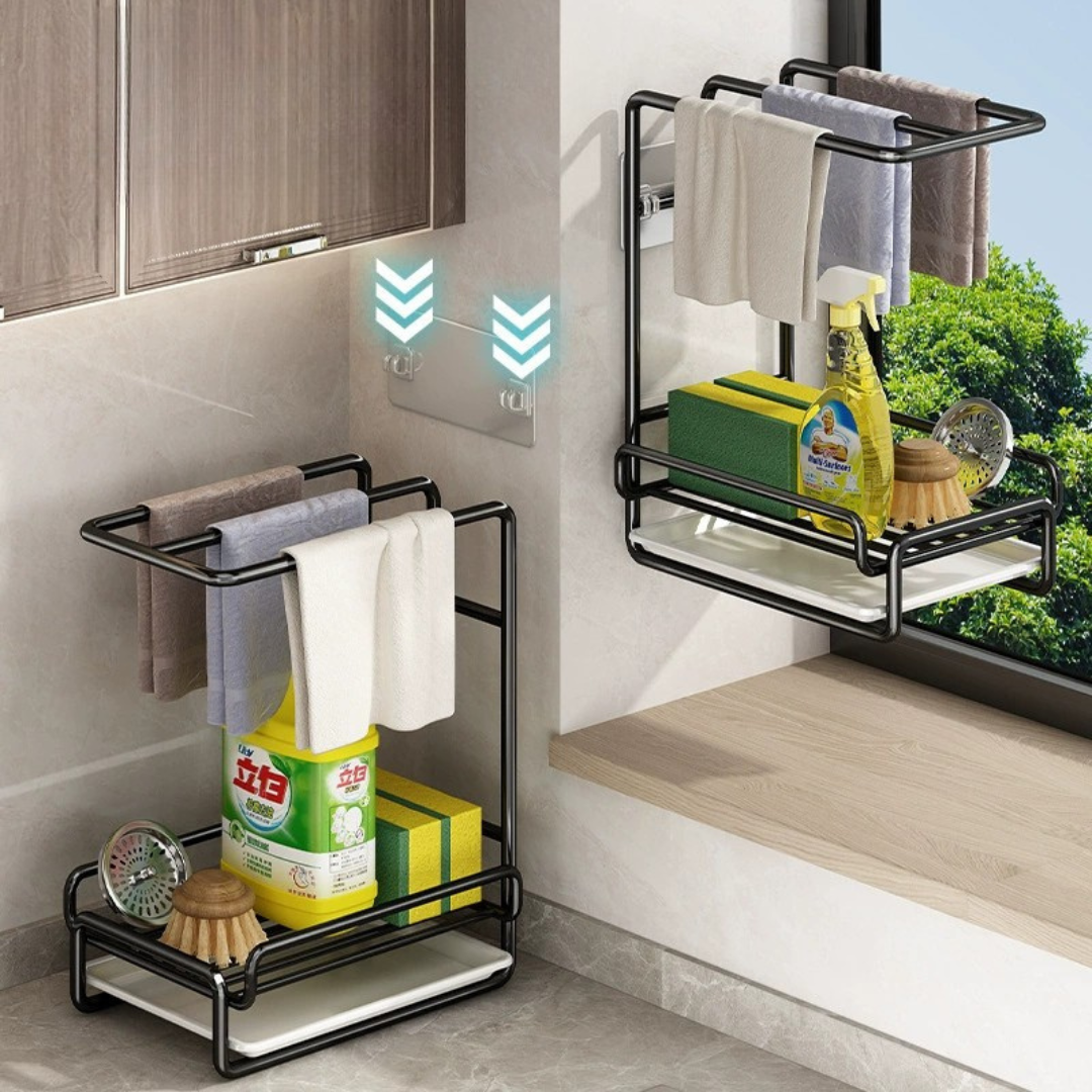 Homero Carbon Steel Kitchen Draining Rack Organizer