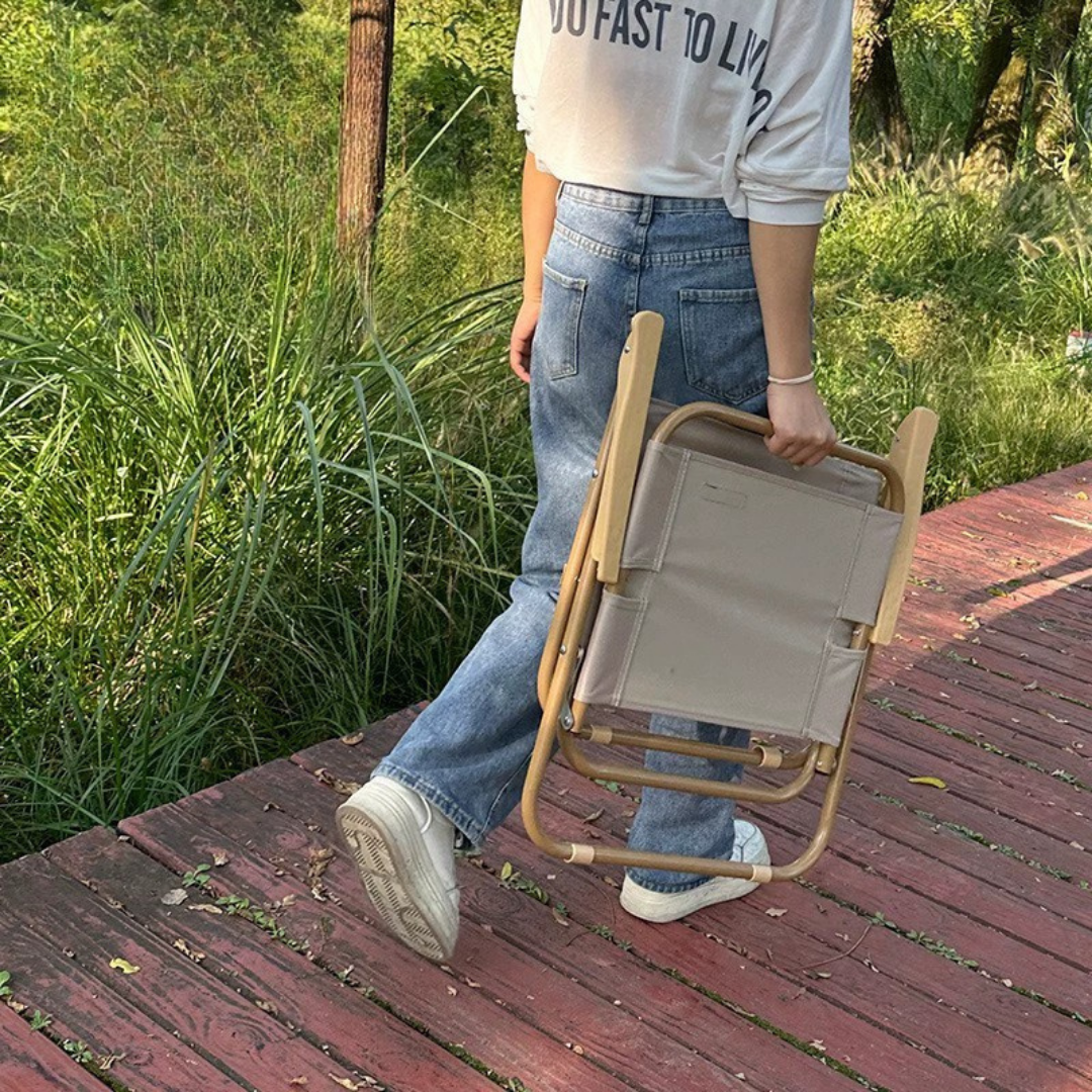 Homero Portable Outdoor Folding Comfortable Tall Back Support Chair