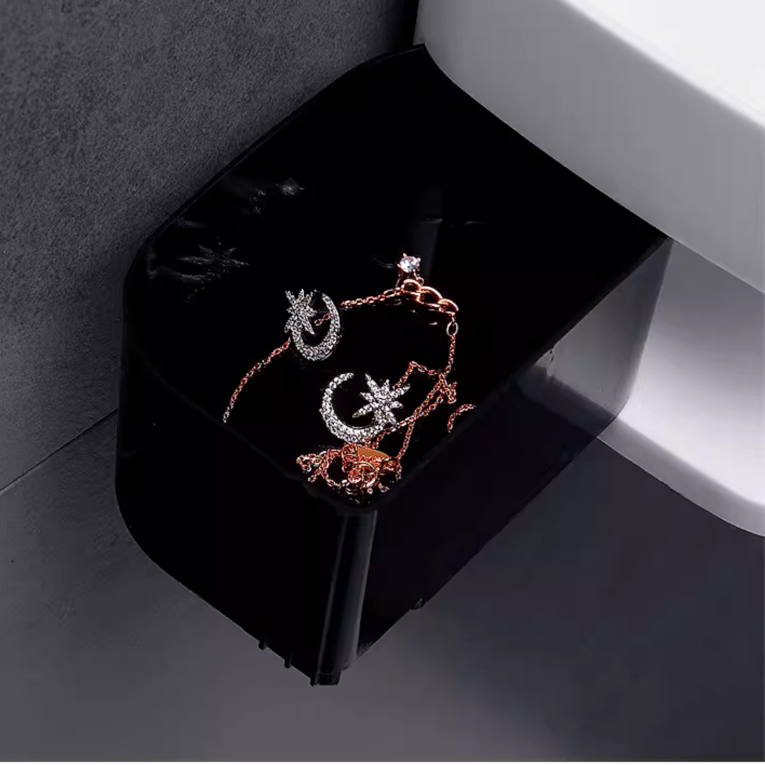 Multi-Use Wall Mounted Bathroom Storage Shelf Rotating Rack