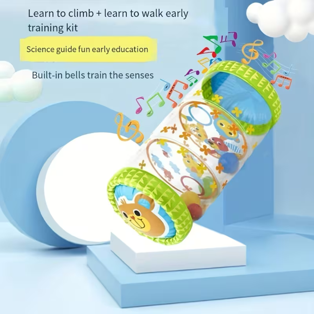 Anti Slip Inflatable Baby Development Activity Crawl Roller Toy