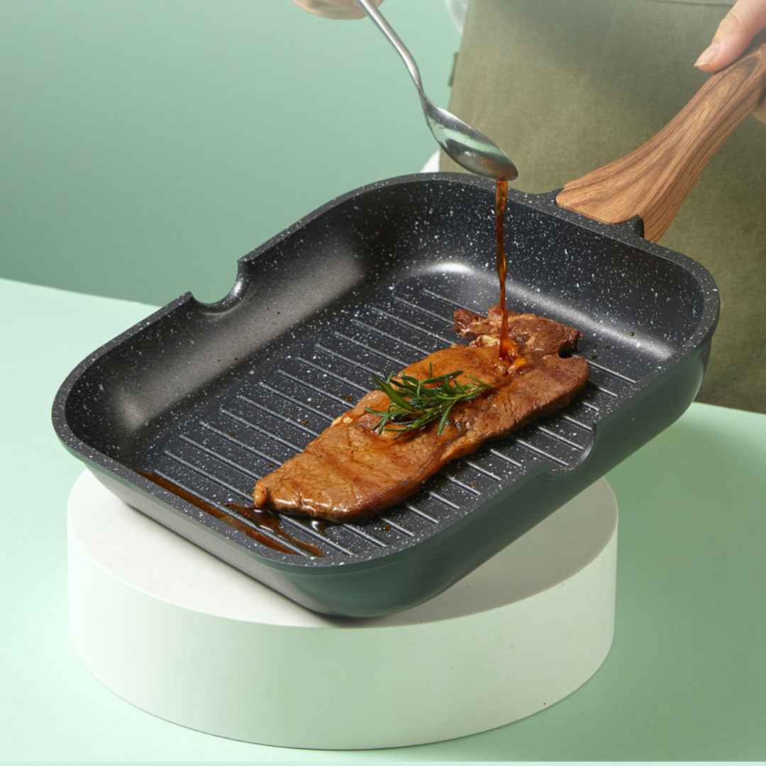 Flat Bottom Non-Stick Grill Pan