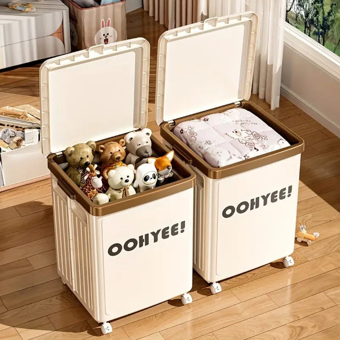 HOMERO Multi-Purpose Large Capacity Flip-Top Design Storage Box