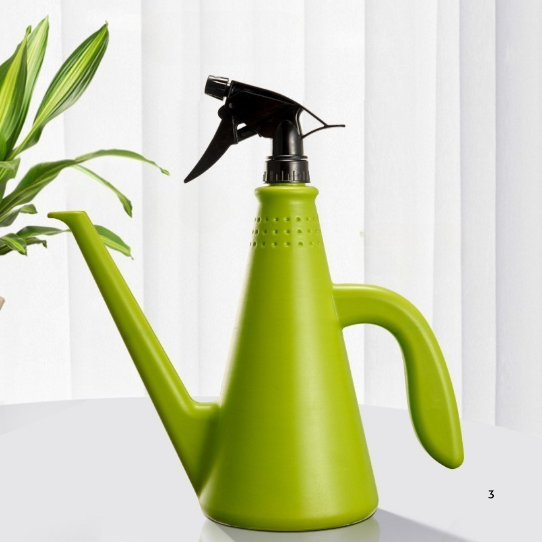 Durable Plastic Watering Can and Spray Bottle for Home Gardening