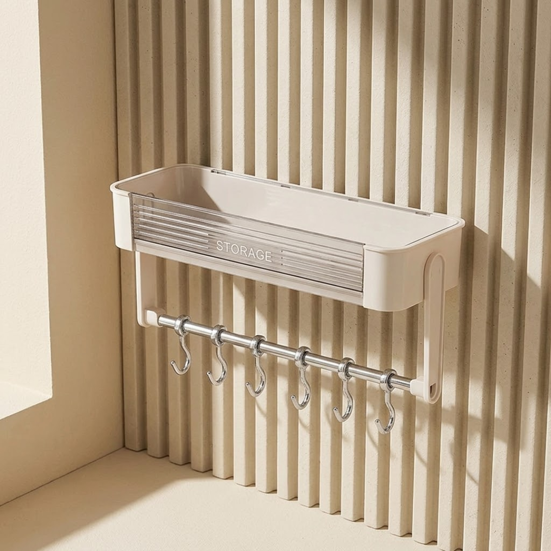 Multipurpose Wall Mounted Kitchen Bathroom Organizer