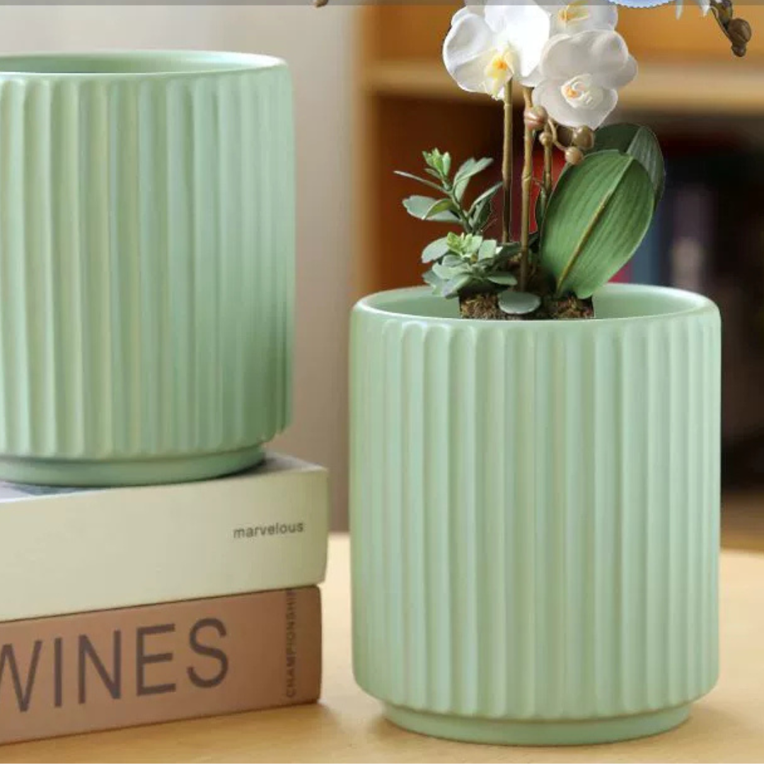 HOMERO Elegant Indoor Outdoor Ceramic Decorative Planter