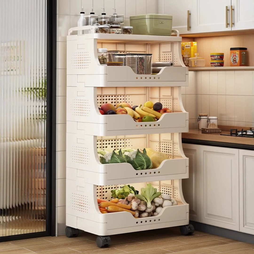 Premium Multi Layer Storage Rack With 360° Caster Wheels