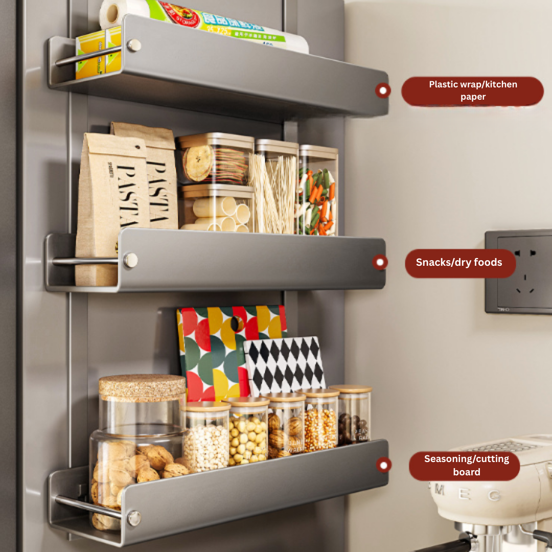 Multi-Layer Carbon Steel Refrigerator Side Storage Rack